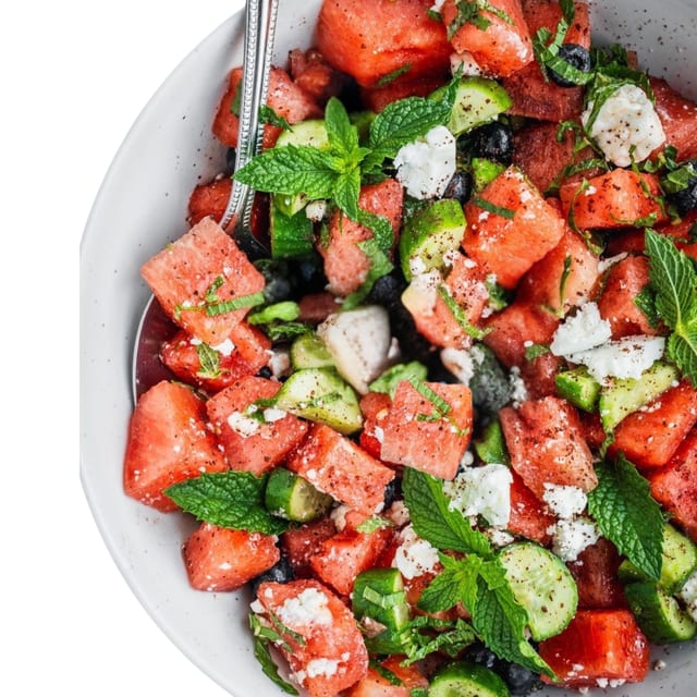 Greek Watermelon Salad.