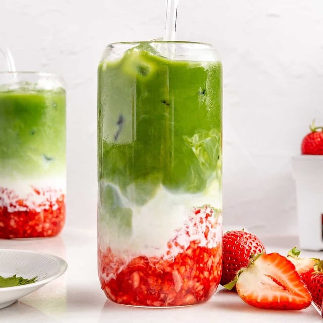 Strawberry Matcha.
