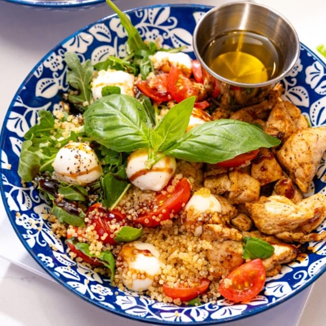 Caprese Chicken Salad.
