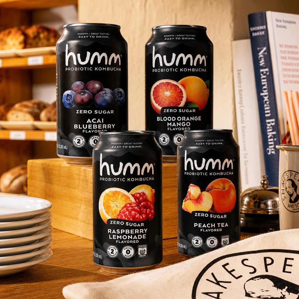 Humm Probiotic Kombucha.