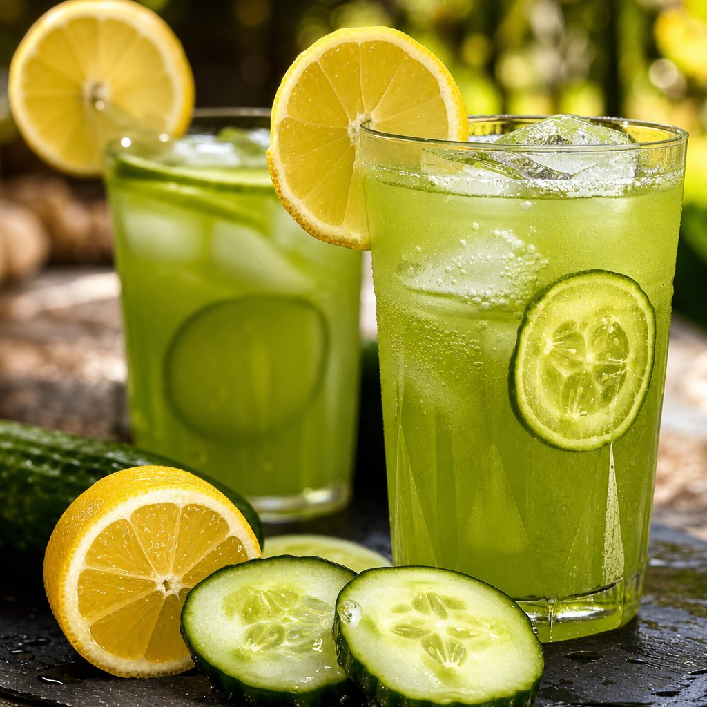 Cucumber lemonade.